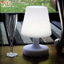 Simple modern LED bar lamp creative remote control study table lamp colorful luminous restaurant rechargeable table lamp