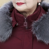 Пуховик, удерживающая тепло длинная куртка, для среднего возраста, 60 лет, средней длины