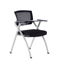High-end training chair with writing board folding News chair conference chair student hall chair negotiation computer staff chair