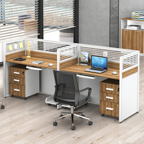 Station desk 2 4 6 People staff screen partition work table staff computer table and chair combination simple modern