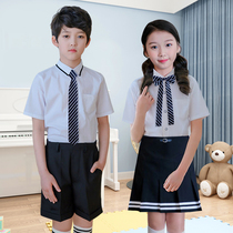  Kindergarten garden clothes summer clothes new childrens class clothes shirt British college style primary and secondary school school uniforms summer suit