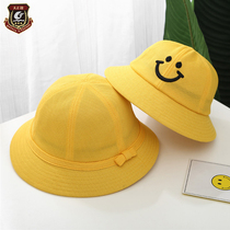Kindergarten small yellow hat custom logo Mens and womens childrens hats parent-child sunscreen sunshade mesh primary school student fisherman hat