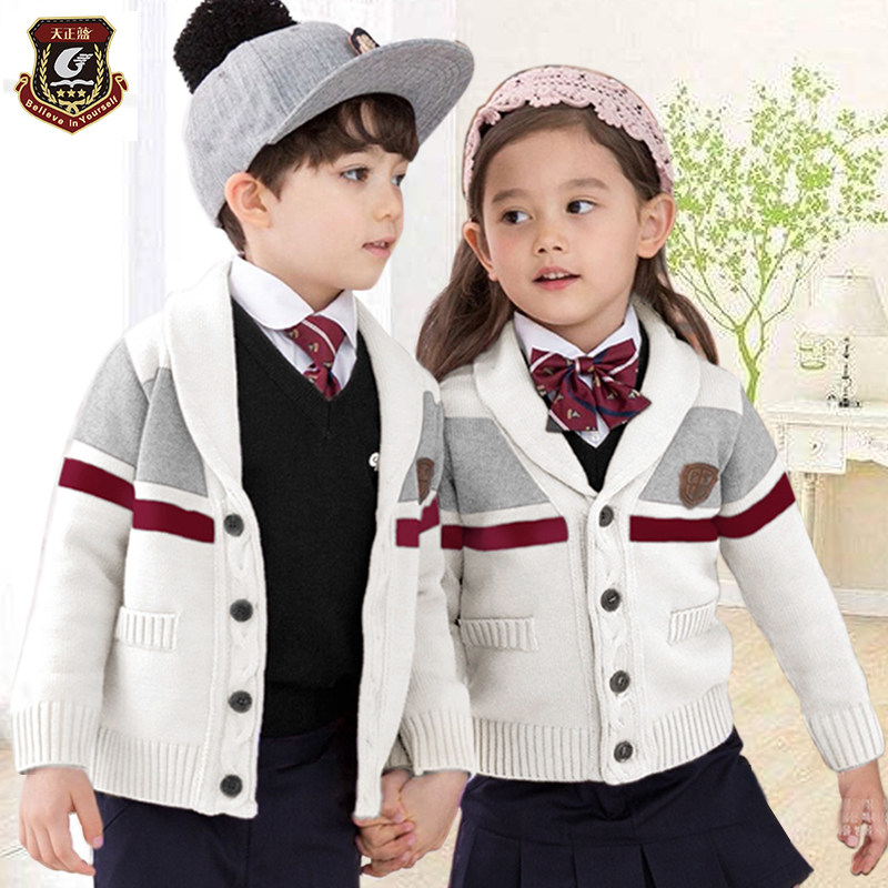 Tianzheng Blue kindergarten garden clothes Spring and autumn clothes British College style class clothes Children's primary school uniforms Autumn and winter suits