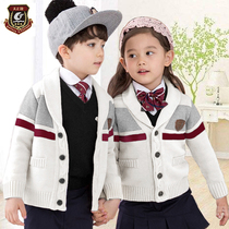  Kindergarten garden clothes Spring and autumn clothes British college style class clothes Childrens first and second grade primary school students school uniforms autumn and winter suits