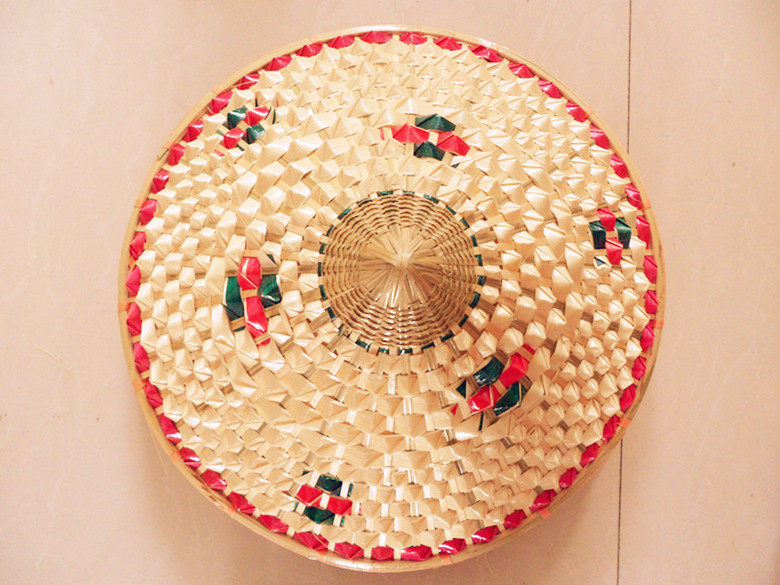 Special price for sale of Hainan bamboo Bamboo Woven Hat Dancing Hat Dance Hat Small Catch-up Sea Dance Props Children's Red Army hats