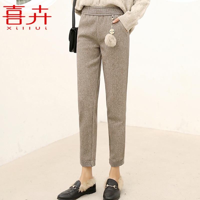 Mother dress 2021 new winter Fashion tightness waist smoke pipe pants 40 years old Geriatric women dress with straight cylinder pants