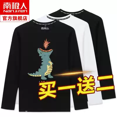 Antarctic long sleeve T-shirt men's leisure loose summer cotton inner clothing youth trend casual men's shirt