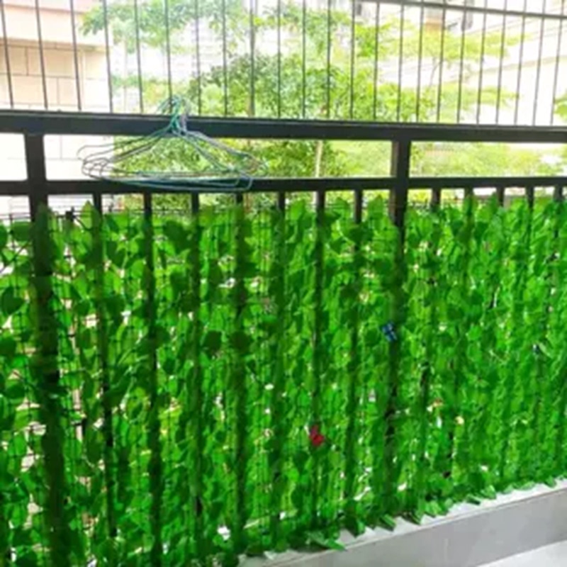 Simulated Green Plant Fence, Leaf Ceiling Decoration, Sunshade Net, Green Leaf Wall Net, Courtyard Balcony Blocking Fence Simulated Green Plant Fence, Leaf Ceiling Decoration, Sunshade Net, Green Leaf Wall Net, Courtyard Balcony Blocking Fence