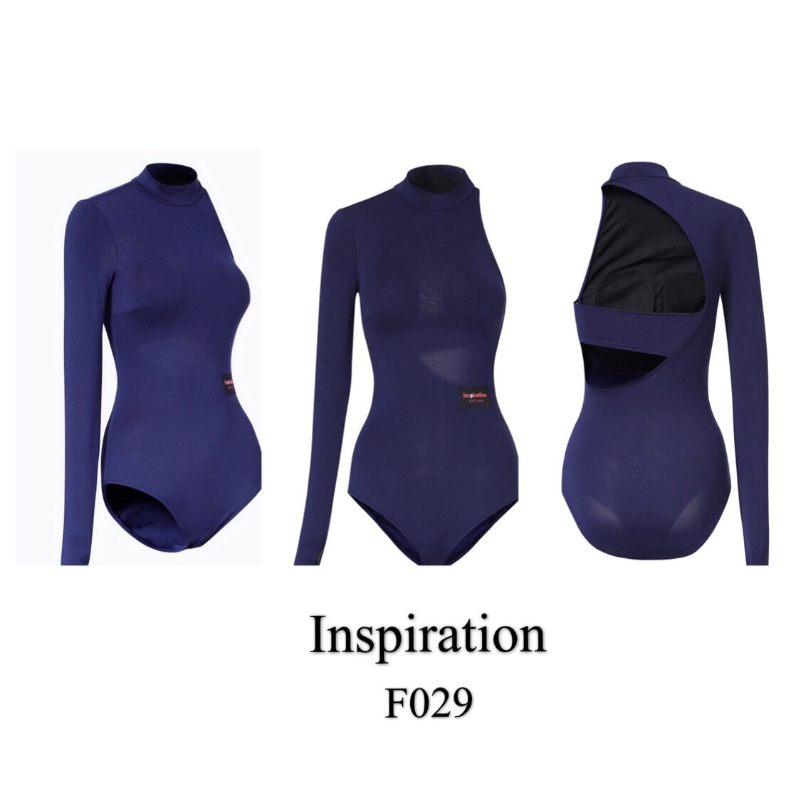 INSPIRATION Latin dance female new slanted shoulder dress with missing shoulder long sleeve national standard dance with slim 100 lap upsets 