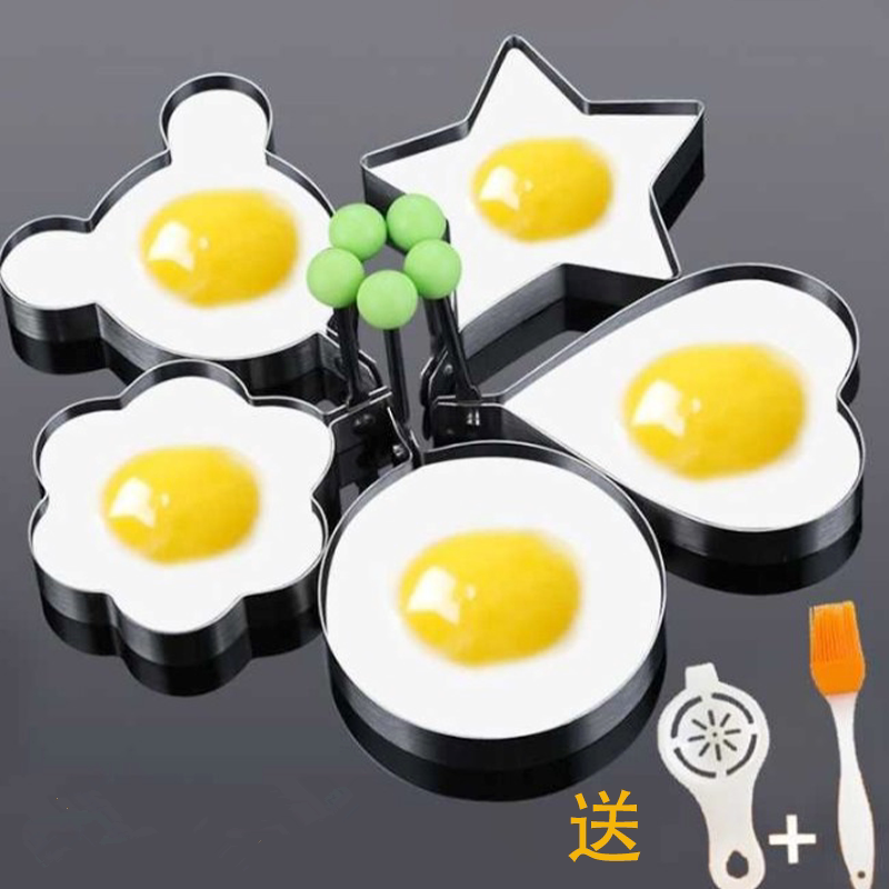 Home Stainless Steel Omemo Artificial Egg Egg Care Egg Creative Breakfast Pancake Model
