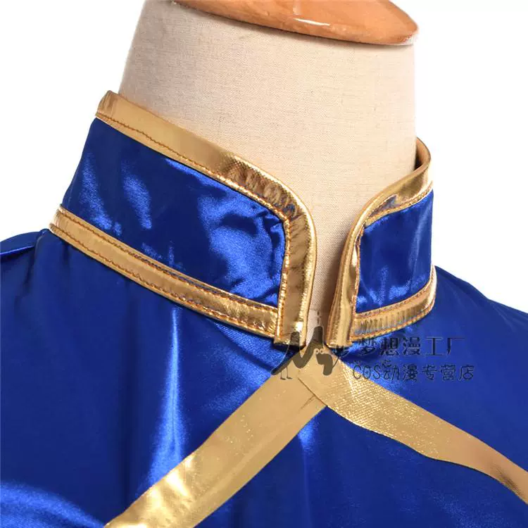Anime xung quanh võ sĩ đường phố Wang Chunli đã cài đặt bộ trang phục cosplay thế hệ sườn xám gợi cảm để gửi mũ nón tại chỗ