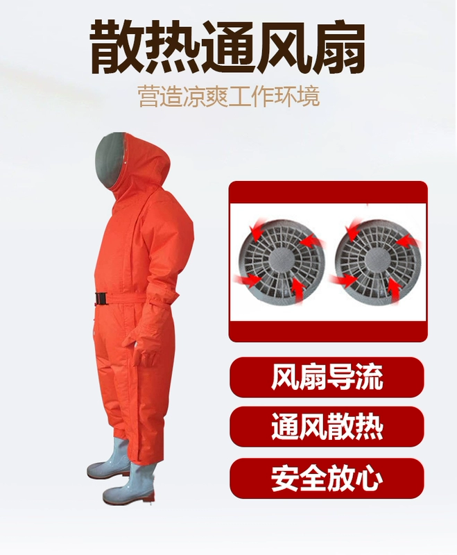 Quần áo chống ong một mảnh của lính cứu hỏa Meikang, lưới thép, chống mài mòn, chống đâm thủng, chống cắn quần áo làm việc chống ong áo bảo hộ phản quang