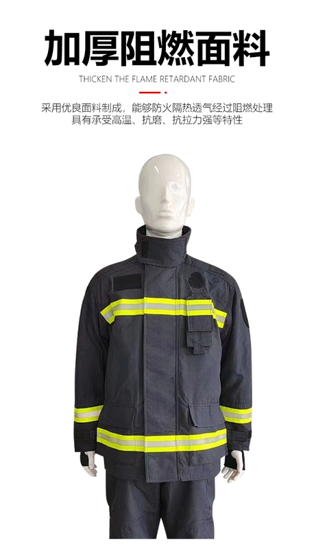 20 kiểu lính cứu hỏa chữa cháy quần áo bảo hộ quần áo chiến đấu DRD kéo đai ba lớp DuPont Nomex với chứng nhận 3C quần áo bảo hộ chống dịch