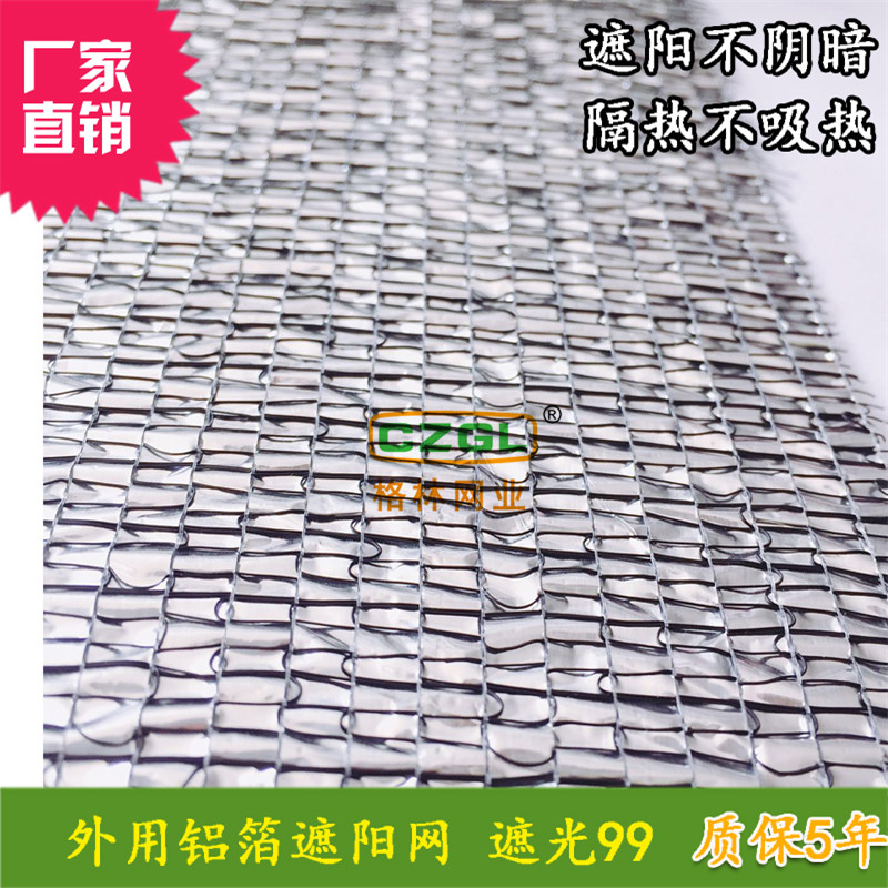 Hot Pin Green Silver Color External Aluminum Foil Shading Net 99 Electric Greenhouse Balcony Patio Multimeat Shade Net