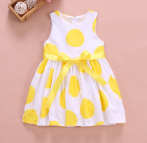 Huarong Tianyu Girls dress summer new girl child Princess cotton big child cute childrens clothing