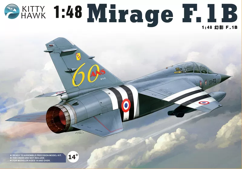 Kitty Hawk 801112 Mirage F.1B Phantom Fighter