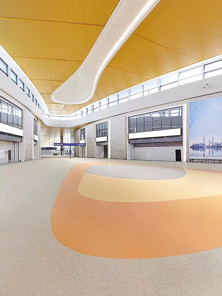 Floor stickers Commercial wear-resistant kindergarten early education training course Hospital office Museum exhibition hall Imported PVC floor stickers