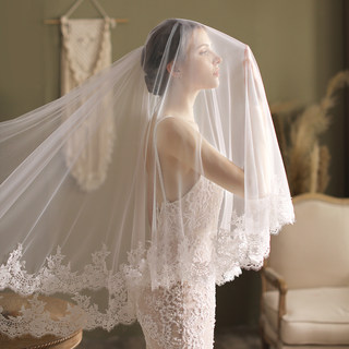 New high-end lace super fairy wedding veil