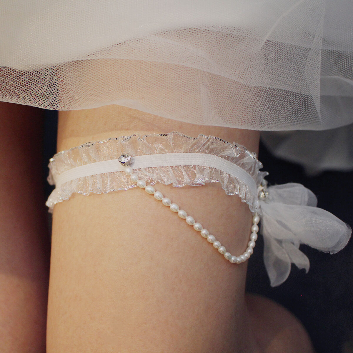 LR011 New Pearl Butterfly thigh Ring Sexy Bride with Socks and Socks and Marriage Writing Accessories