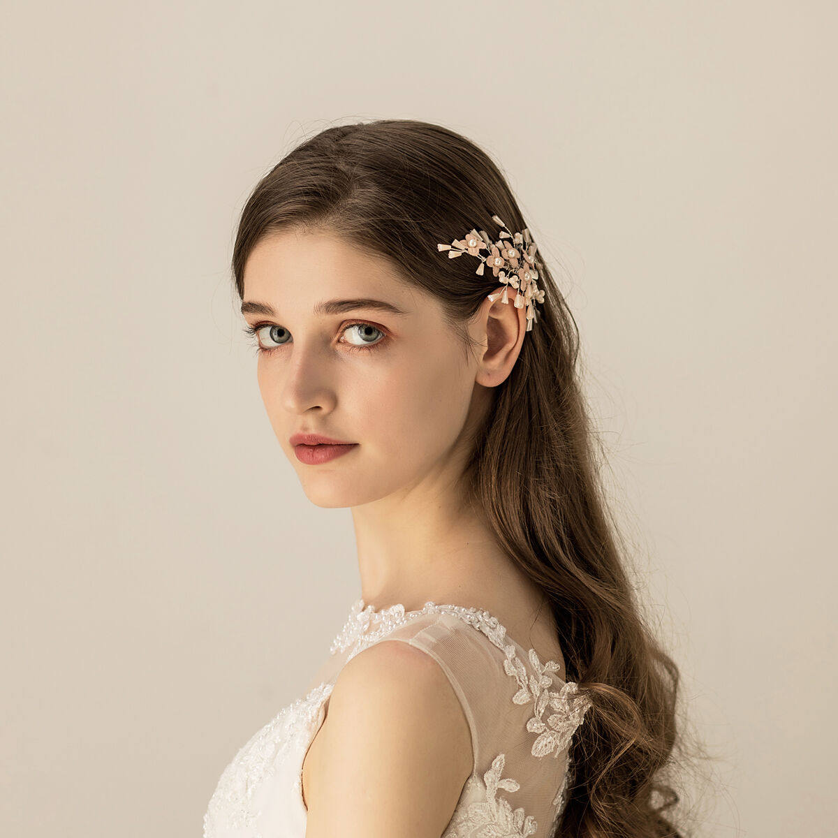 O557 fine sensual super fairy pink little flowers for nipped bridal headwear dress for wedding wedding dresses wedding dresses accessories