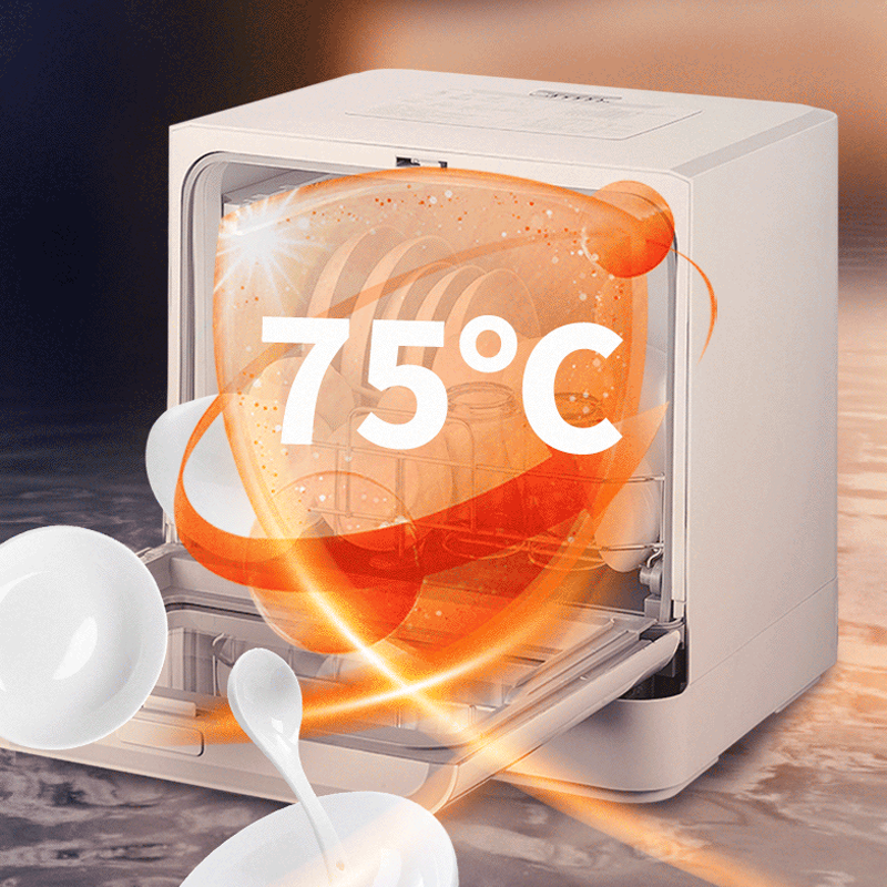 Countertop Dishwasher, No Installation Required, Fully Automatic Household Dishwashing and Drying Cabinet, Tabletop Model for Home Use