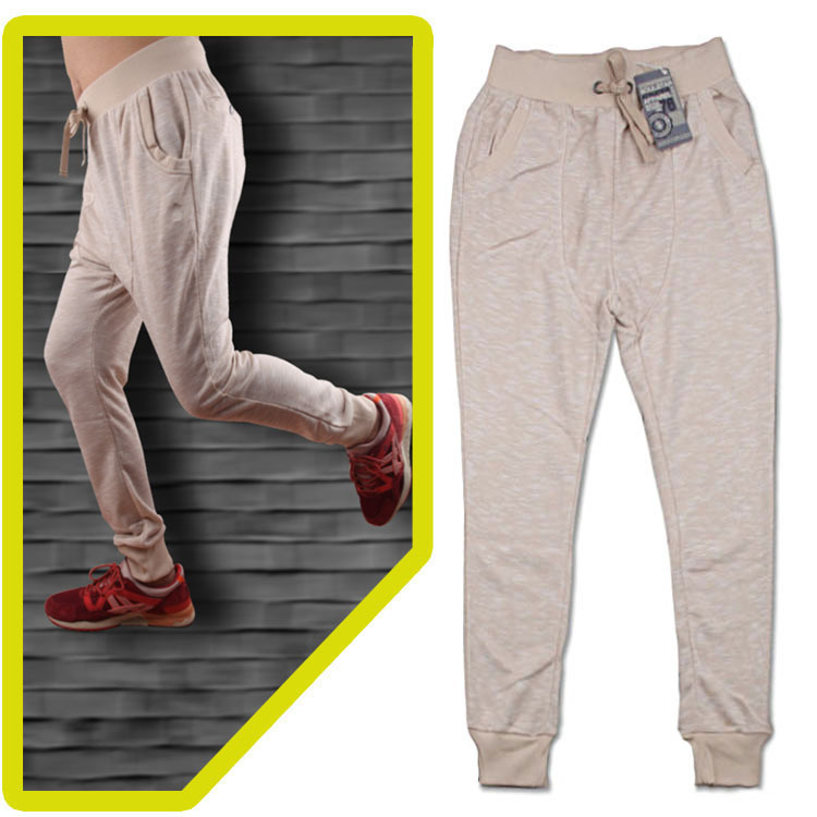 Clearance! Men's and Women's Jogger Pants, British Style, Chinese Sizing, Trendy Sports Harem Jogging Pants with Tapered Cuffs, 460 Grams