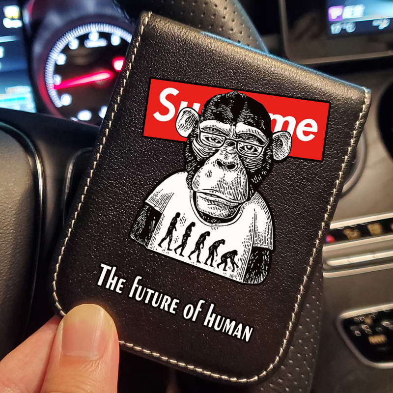 Personality Creative Tide Card Driving License Driving License Leather Sleeve Two-in-one Driver's License Protective Sleeve Integrated Leather Cow Leather