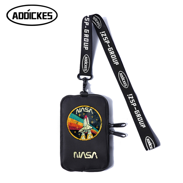 NASA American Aero Space Space Agency Personality Boomer Teen Student Cell Phone Bag Cell Phone Hung Neck Bag Zero Wallet Man
