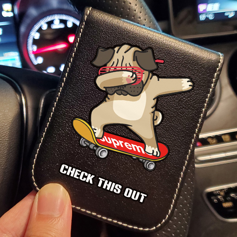 Personalized creative trendy driver's license package driver's license protective cover male driver's license driving license leather case two-in-one genuine leather cowhide