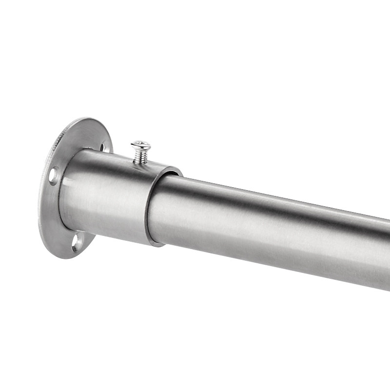 đầu nối ống Thép không gỉ 304 tủ quần áo thanh treo quần áo bên trong tủ 19 ống tròn cố định thanh đơn que sấy quần áo ban công mặt bích ghế sấy quần áo nĩa đầu chia khí nén đầu nối hơi nhanh