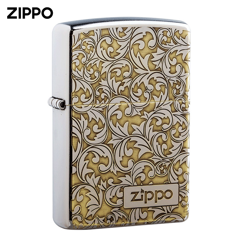 zippo original lighter chrome plated tattoo creative custom inscription wind - resistant guy