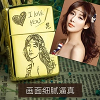 zippo Оригинальная зажигалка, мужская ветрозащитная фотография на керосине, «сделай сам», делается под заказ, подарок на день рождения