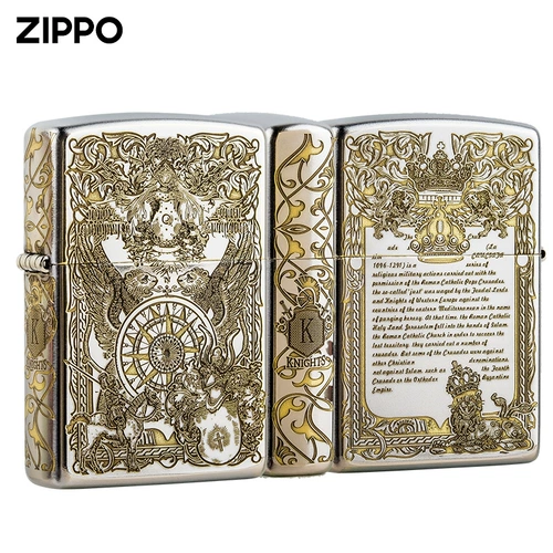 zippo Оригинальная серебряная ветрозащитная креативная зажигалка на керосине