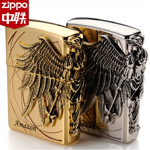 Zippo Корейская версия оригинальной аутентичной пожарной машины Zhiba Amazon Женский воин ZBT-36A играет подлинный керосин ZP