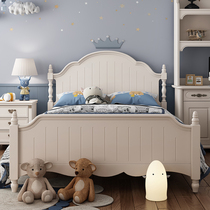 Net Red Child Bed Boy Single Bed American Solid Wood Boy Teenagers Little Bed Big Boy boy storage bed 1 m 2