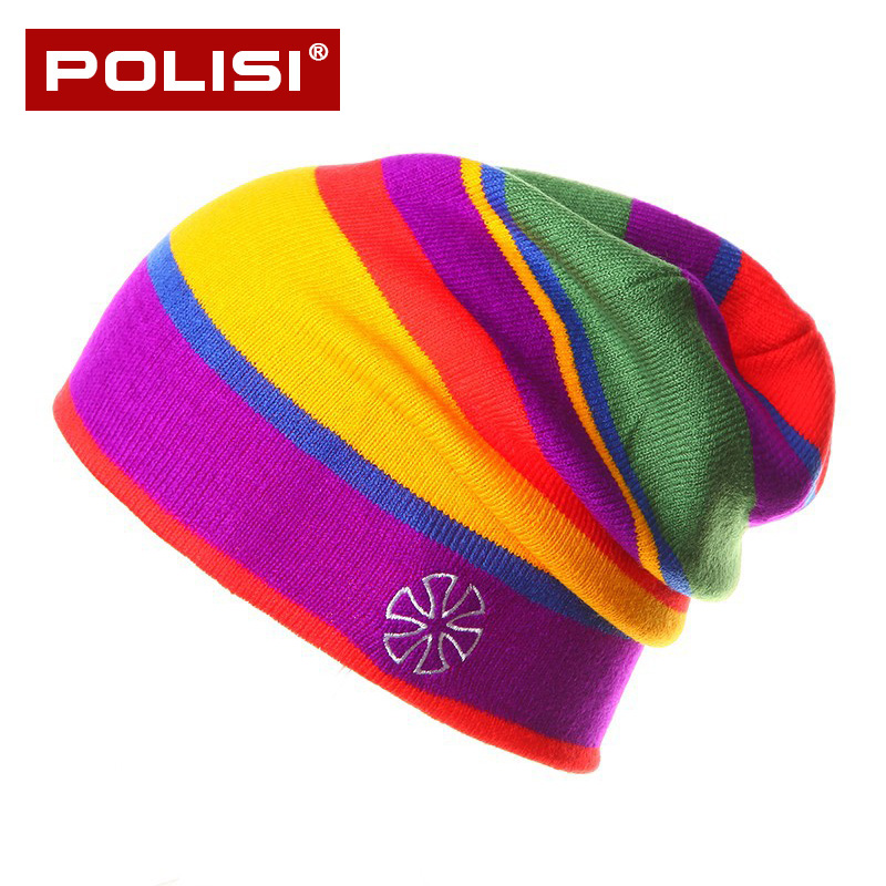 Winter ski hat men and women thickened windproof and cold warm plush hat riding running sports knitted ear protection cap