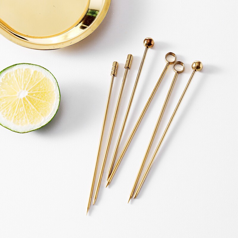 ins Nordic creative fruit sign fruit inserts upscale minimalist home stainless steel fruit fork snack fork 6 sets