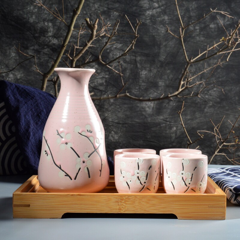 Japanese ceramic wine set wine bottle wine glass winder wine splitter hot wine bottle white wine bottle clear wine bottle large