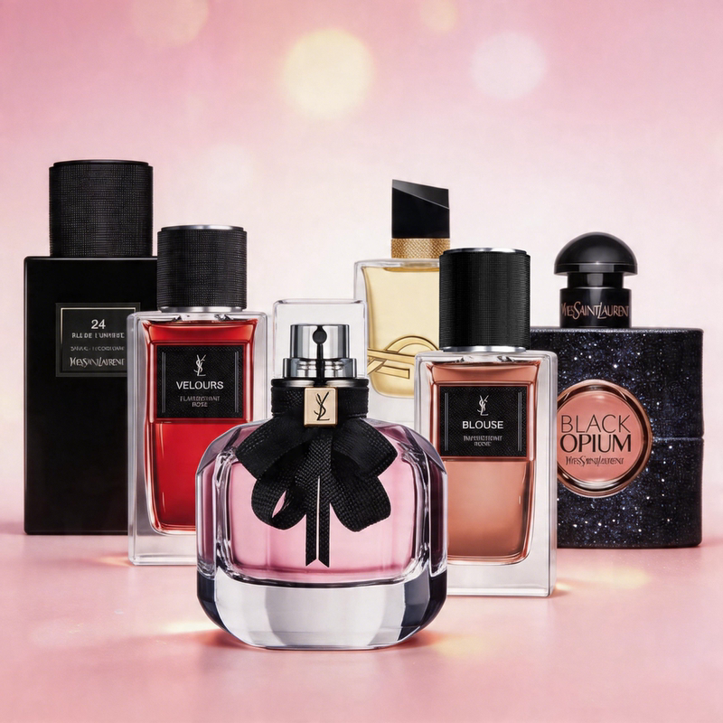 Ysl Saint Laurent Eau De Libre Desert Lily Reversal Paris Floral Bow Tie Top Hat Long Robe Smoking Suit Shirt