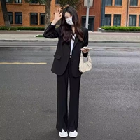 Черная куртка+брюки (эластичная талия) разделить четыре сезона