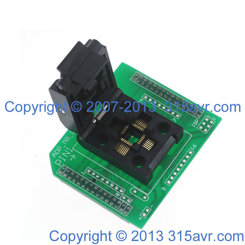 IC test seat ATMEGA8 8A 48 88 TQFP 32 foot patch AVR programming design seat burn writing record holder