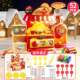 Hamburger Shop Playdough Toys for Kids, Pretend Play, Plasticine, Handmade Ultra-Light Clay, Boys and Girls DIY Mold Set