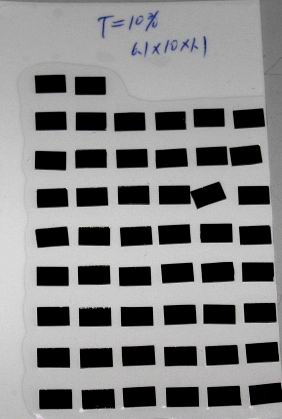 Attyping tablets 6 1×10×1 1mm T=10%