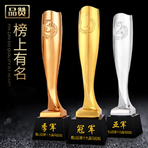 Gold-Plated Resin trophy Crystal custom-made creative Annual Award awards excellent staff football match prizes
