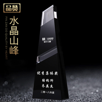 Black and white color color crystal trophy custom lettering Medal charity evening award souvenir award medal production