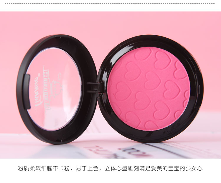 Tianna Blush Chính hãng Trang điểm khỏa thân Tự nhiên lâu trôi dưỡng ẩm Làm sáng da Màu sắc kiểm soát dầu Chống thấm nước Antiperspirant Rouge Sửa chữa trang điểm màu phấn hồng