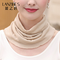 Lan Zhibei Bib Pullover Womens Thin Double Wool Scarf Spring and Autumn Decoration Neck False Collars Solid Color Scarf