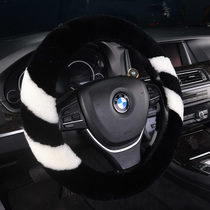 Steering wheel cover Winter cute warm short plush universal non-slip fur integrated handlebar sleeve Bike Carola