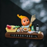 Bubble Mart Star временная парковочная пластина движущийся номерной знак телефона украшение центральной консоли автомобиля для девочек автомобиль подарок