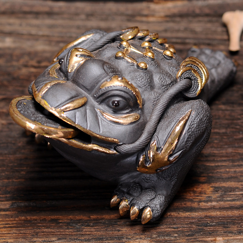 Purple Salt Toad Tea Petty Piece of Capital Toad Boutique Creative Tea Toy Tea Accessories